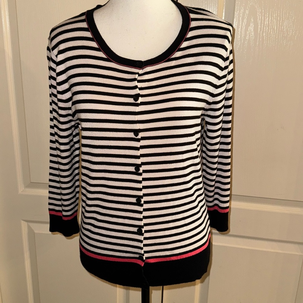 Stripe Cardigan - Size Medium